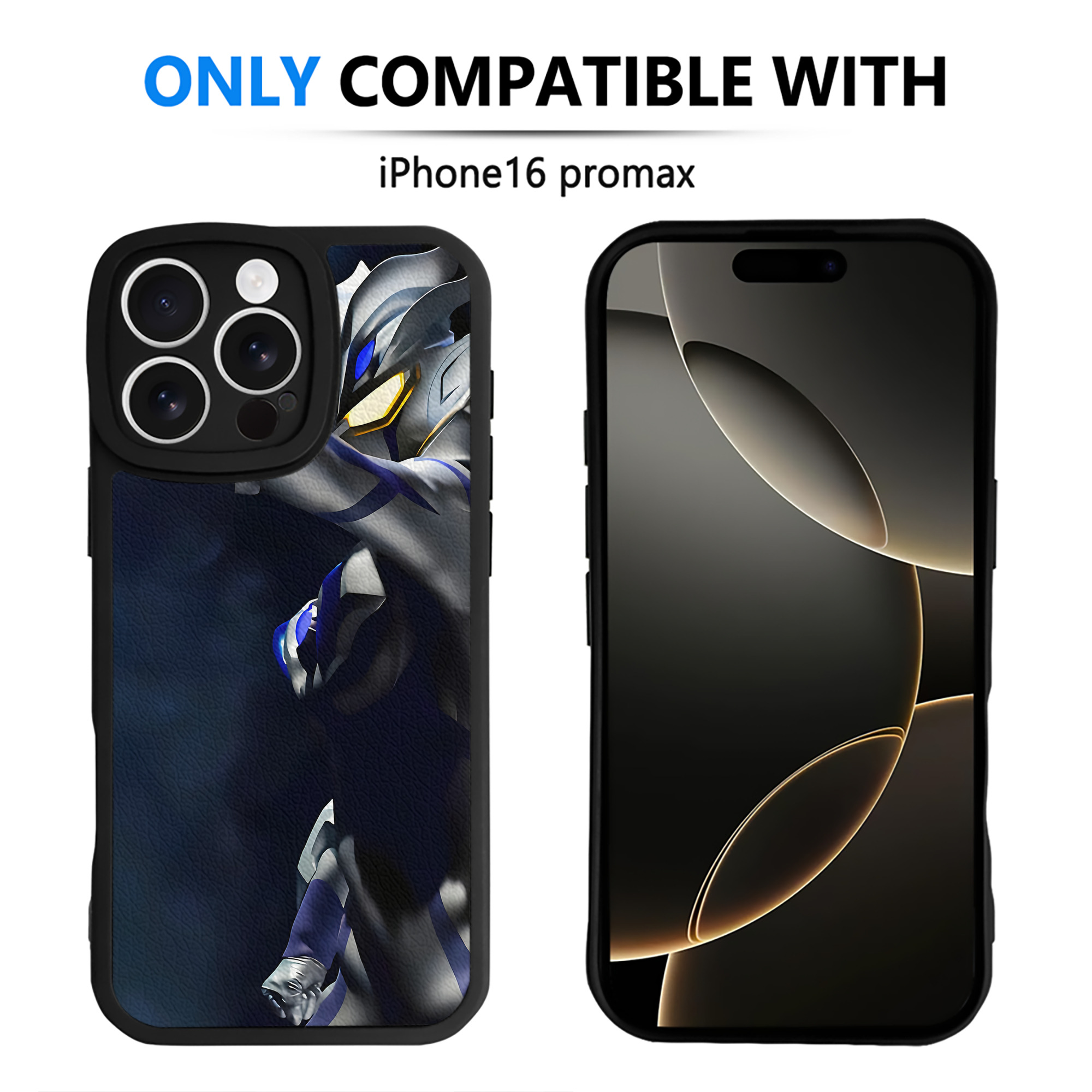 （画像用） ウルトラマン Ultraman 【iPhone 16シリーズ対応】シリコンスマホケース（レザー調） 材質：シリコン
